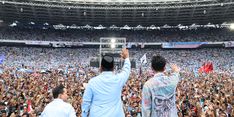 Sambut Ribuan Pendukung di GBK, Prabowo: Kami Berjuang untuk Bawa Kemakmuran Rakyat Indonesia