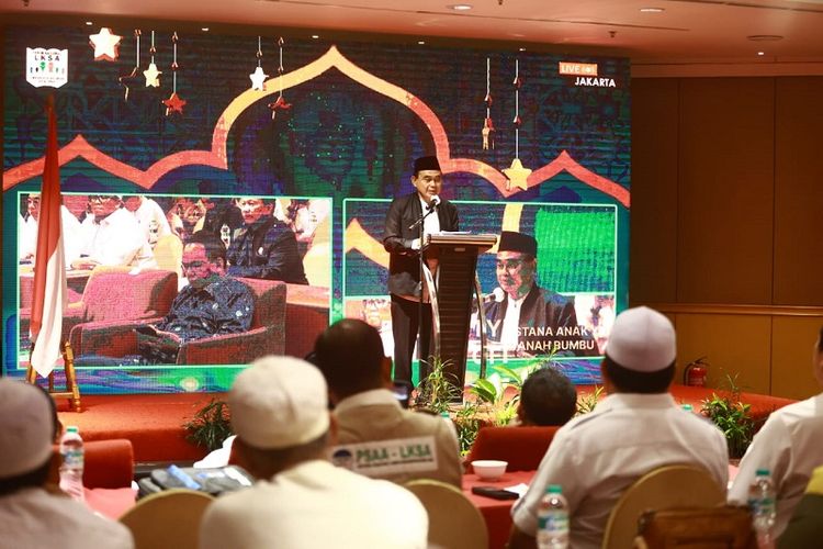 Bupati Tanah Bumbu Zairullah Azhar menghadiri Rapat Pimpinan Nasional (Rapimnas) Forum Nasional (Fornas) Lembaga Kesejahteraan Sosial Anak (LKSA) di Hotel Ciputra, Jakarta, Sabtu (28/1/2023).