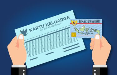 Ilustrasi KK. Cara cetak KK online lewat HP.