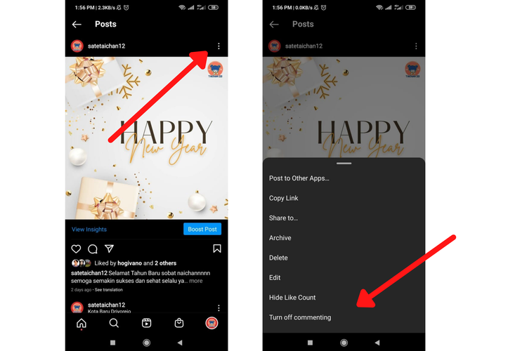 Cara Menonaktifkan Komentar di Postingan Instagram