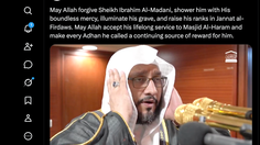Muazin Masjidil Haram Sheikh Ibrahim Al Madani Wafat, Rekaman Adzannya Beredar di Media Sosial