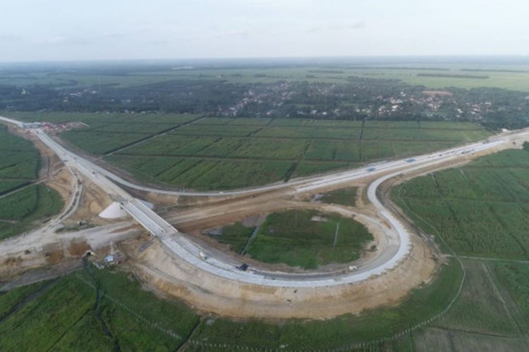 Progres pembangunan Jalan Tol Binjai-Langsa untuk ruas Tol Binjai-Pangkalan Brandan.