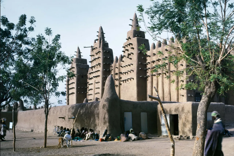 Masjid Agung Djenne di Mali, Afrika Barat