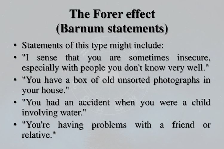 Barnum Statements