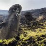 Patung Batu Raksasa di Pulau Paskah Rusak akibat Kebakaran