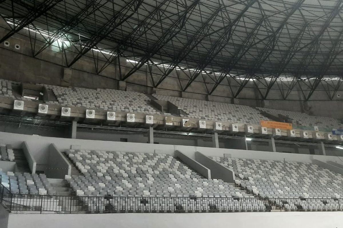 Indoor Multifunction Stadium (IMS) di Kompleks Gelora Bung Karno (GBK), Jakarta, yang berkapasitas penonton sebanyak 16.523 orang. 