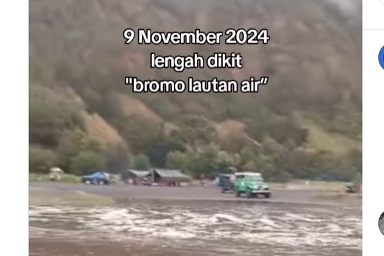 Ramai soal Lautan Pasir Bromo Disebut Banjir Usai Hujan Deras, TNBTS: Surut dalam Sejam