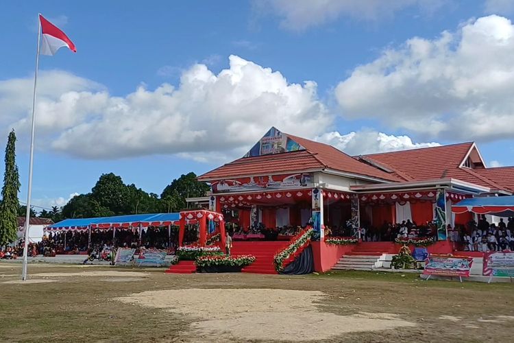 Suasana peringatan HUT ke-20 Kabupaten Sorong Selatan