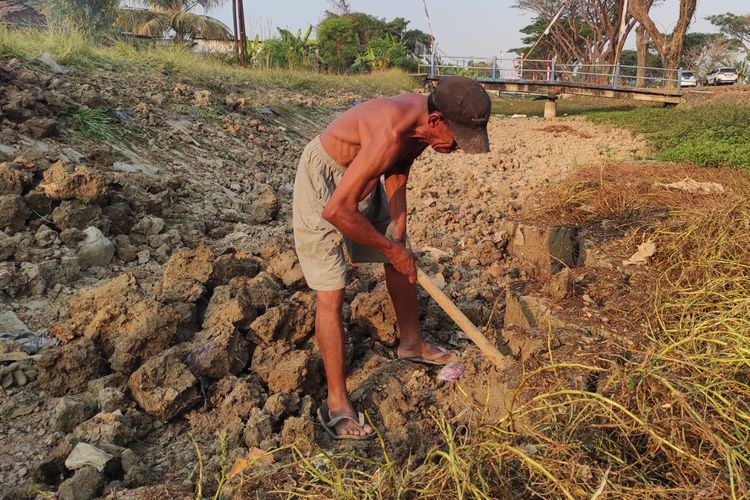 Sungai Mengering akibat Kemarau, Warga Demak Dongkel Lumpur Jadi Tanah Urug dan Gali Sumur di Dasar Kali