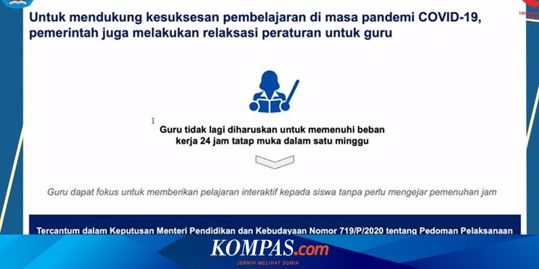 Guru Ini Pedoman Pelaksanaan Kurikulum Darurat Dari Kemendikbud Halaman All Kompas Com