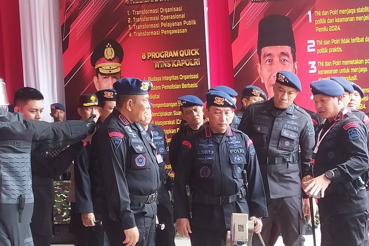 Kapolri Jenderal Listyo Sigit Prabowo saat kunjungan di Akpol Semarang.