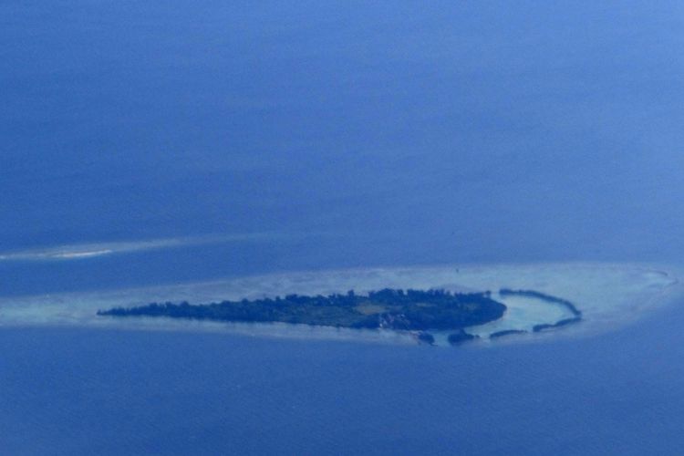 Ilustrasi Pulau Payung Besar di Kepulauan Seribu, DKI Jakarta.