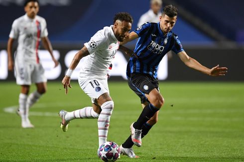 VIDEO - Drible Neymar di Laga Atalanta vs PSG yang Lebihi Rekor Messi