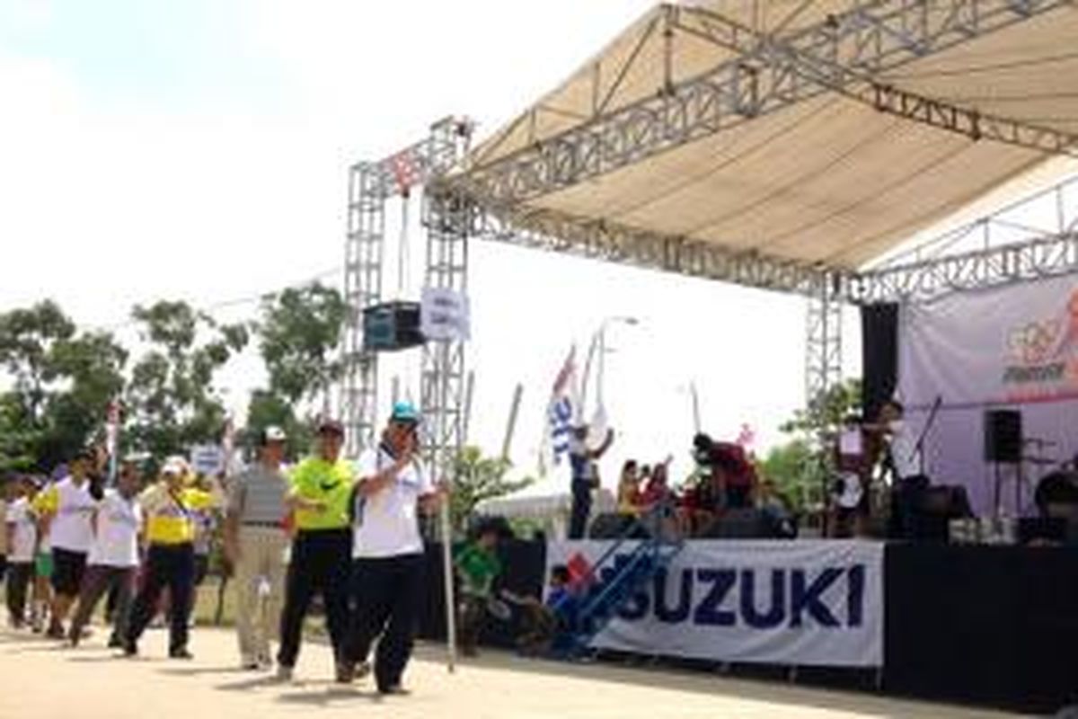 PORSENI Suzuki 2015 diikuti 2.000 orang karyawan Suzuki Indonesia.