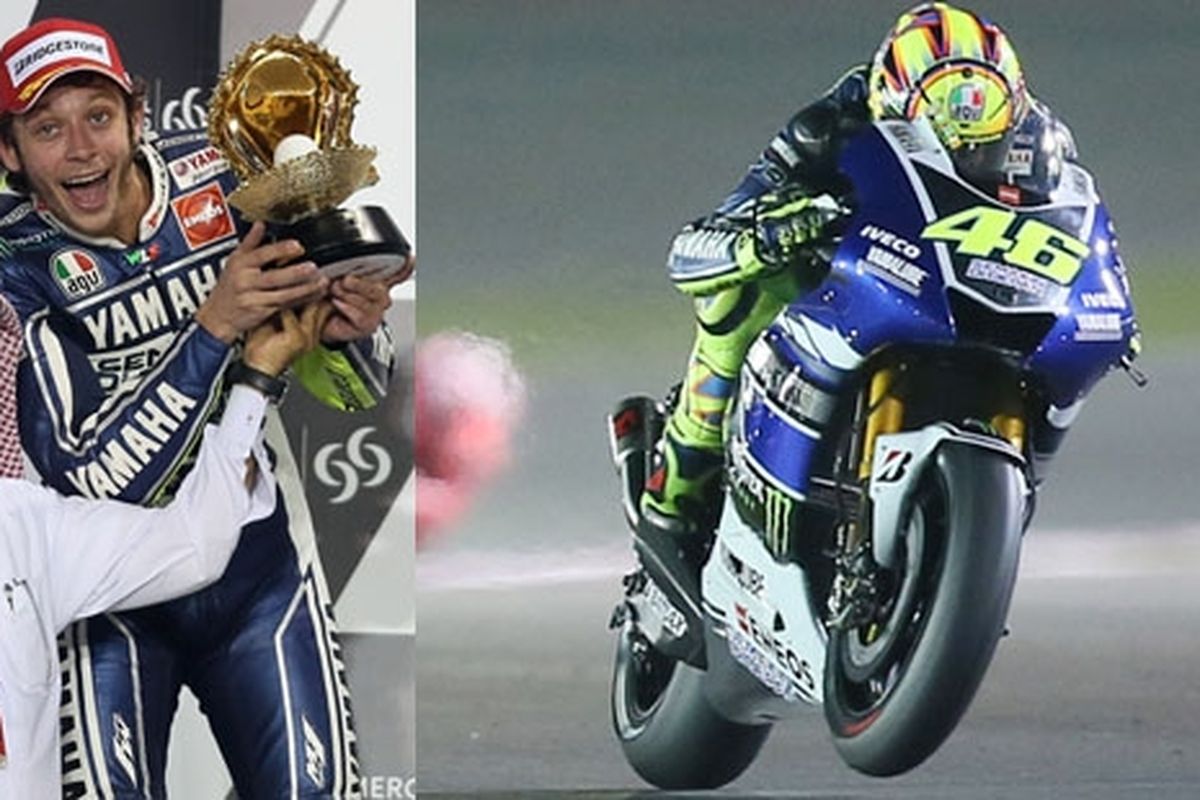 Rossi siap menghibur penggemar motogp melalui aksinya