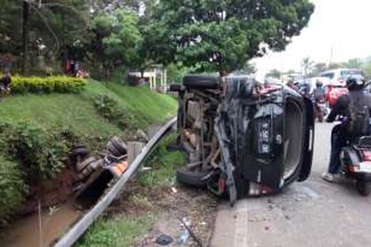 Kondisi kendaraan yang terlibat kecelakaan beruntun di Kecamatam Purwodadi Kabupaten Pasuruan