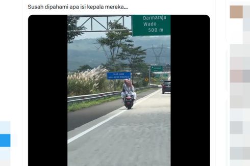 Video Pengendara Motor Masuk Tol Cisumdawu gara-gara Google Maps