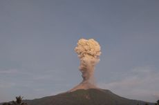 Gunung Lewotobi Meletus 2 Kali, Tinggi Kolom Abu 800 Meter