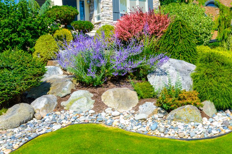 front yard island landscaping ideas