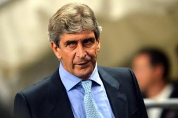 Pelatih Manchester City, Manuel Pellegrini.