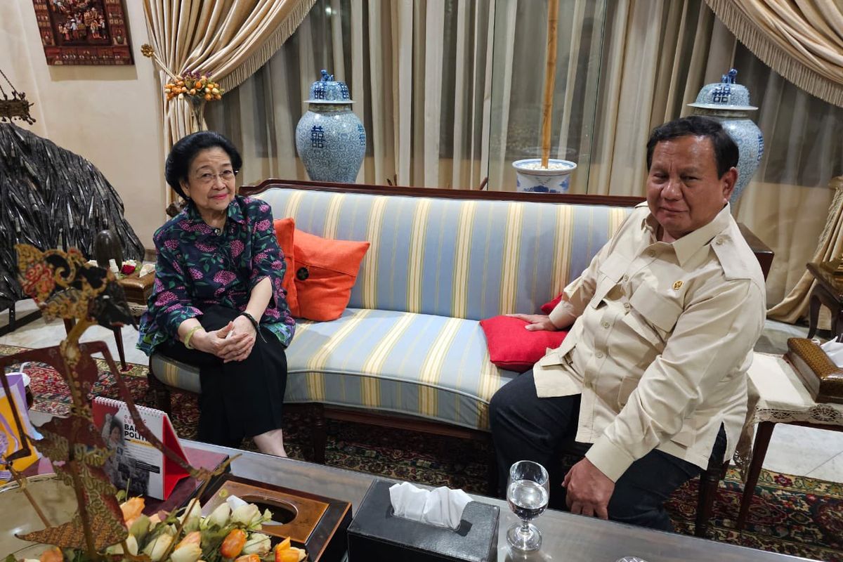 Prabowo-Megawati Bertemu. Prabowo Temui Megawati dan Berbincang 1,5 Jam, Apa Yang Dibahas?