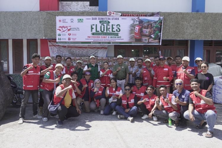 Bantu Pemulihan Gempa Flores, Musim Mas Gandeng PMI Sumatra Utara Bantu 2.000 Keluarga Terdampak