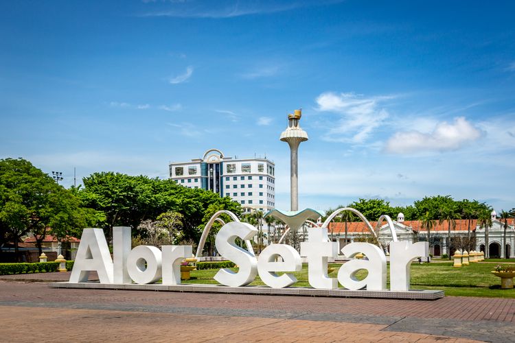 Ilustrasi Kota Alor Setar di Malaysia.