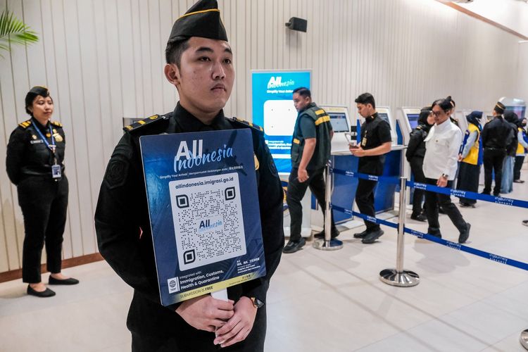 Peluncuran aplikasi All Indonesia di Bandara Soekarno Hatta, Tangerang, Banten, Rabu (1/10/2025).