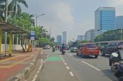Jelang Demo Buruh, Arus Lalin Jalan Gatot Subroto Jakpus Ramai Lancar