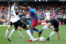 HT Valencia Vs Barcelona: Aubameyang Buka Keran Gol, Blaugrana Unggul 3-0