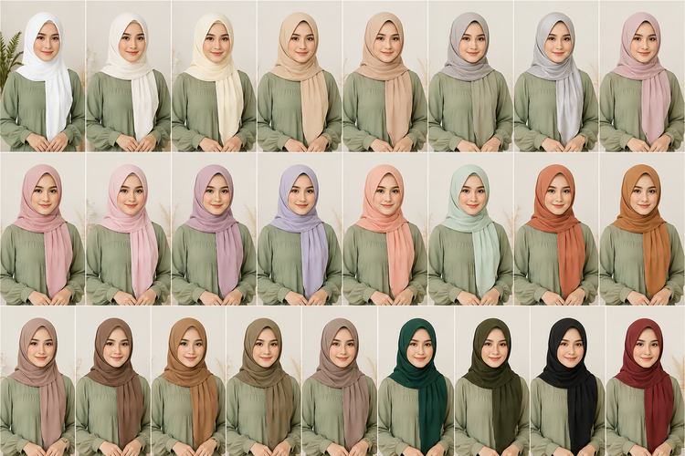 Baju Sage Cocok dengan Jilbab Warna Apa? Ini 24 Kombinasi Warnanya
