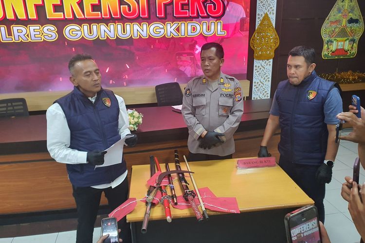Tagih Utang HP Rp 350.000 Pakai Sajam, Tiga Pria di Gunungkidul 