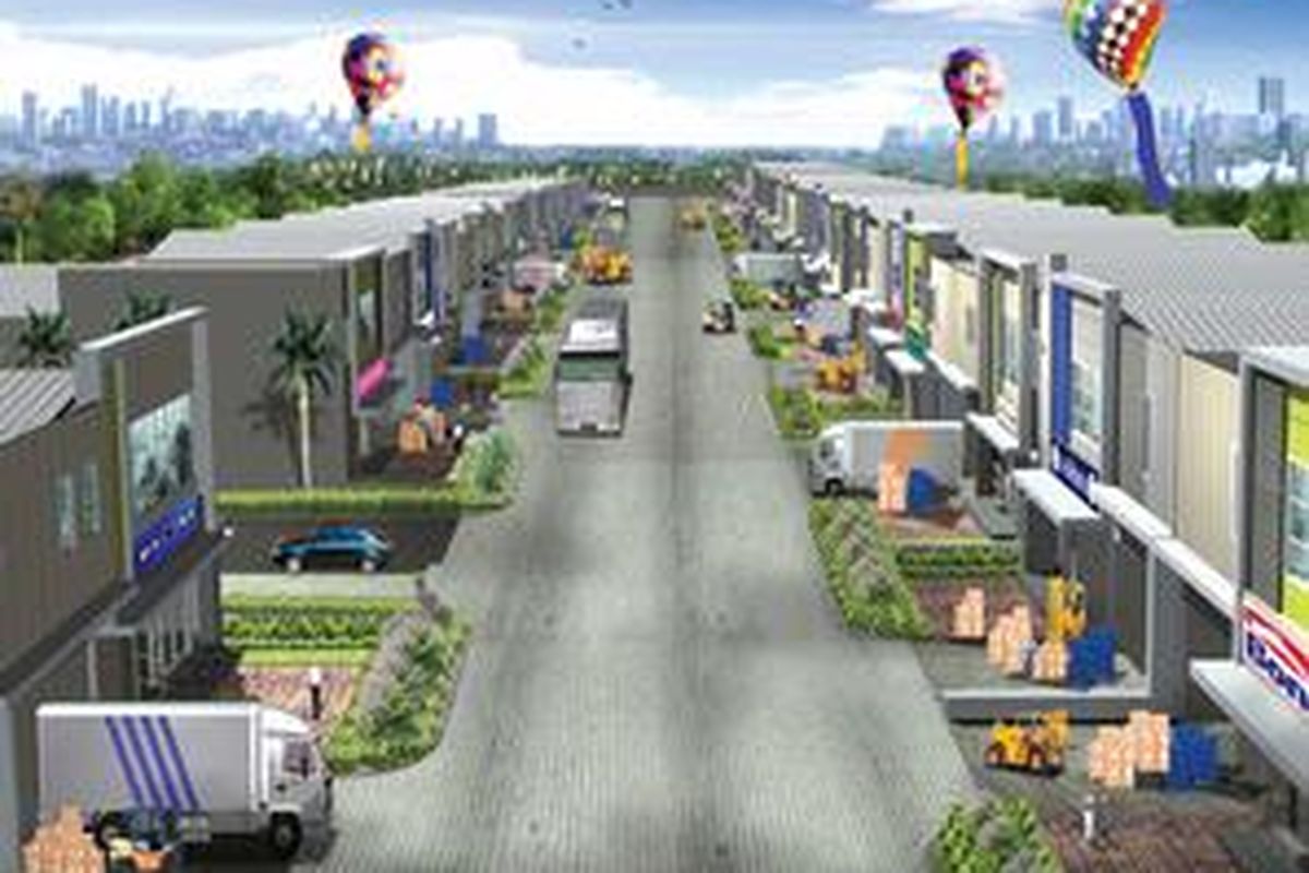 Kawasan pergudangan multiguna Taman Tekno BSD City, Serpong, Tangerang
