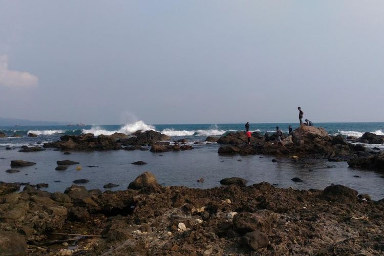 Pantai Batu Rame di Kalianda, Lampung, saat dikunjungi Kompas.com pada 21 Mei 2017.