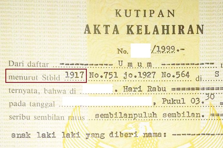 Arti STBLD di Akta Kelahiran, Benarkah Kode Warisan Belanda untuk Memecah Belah WNI?