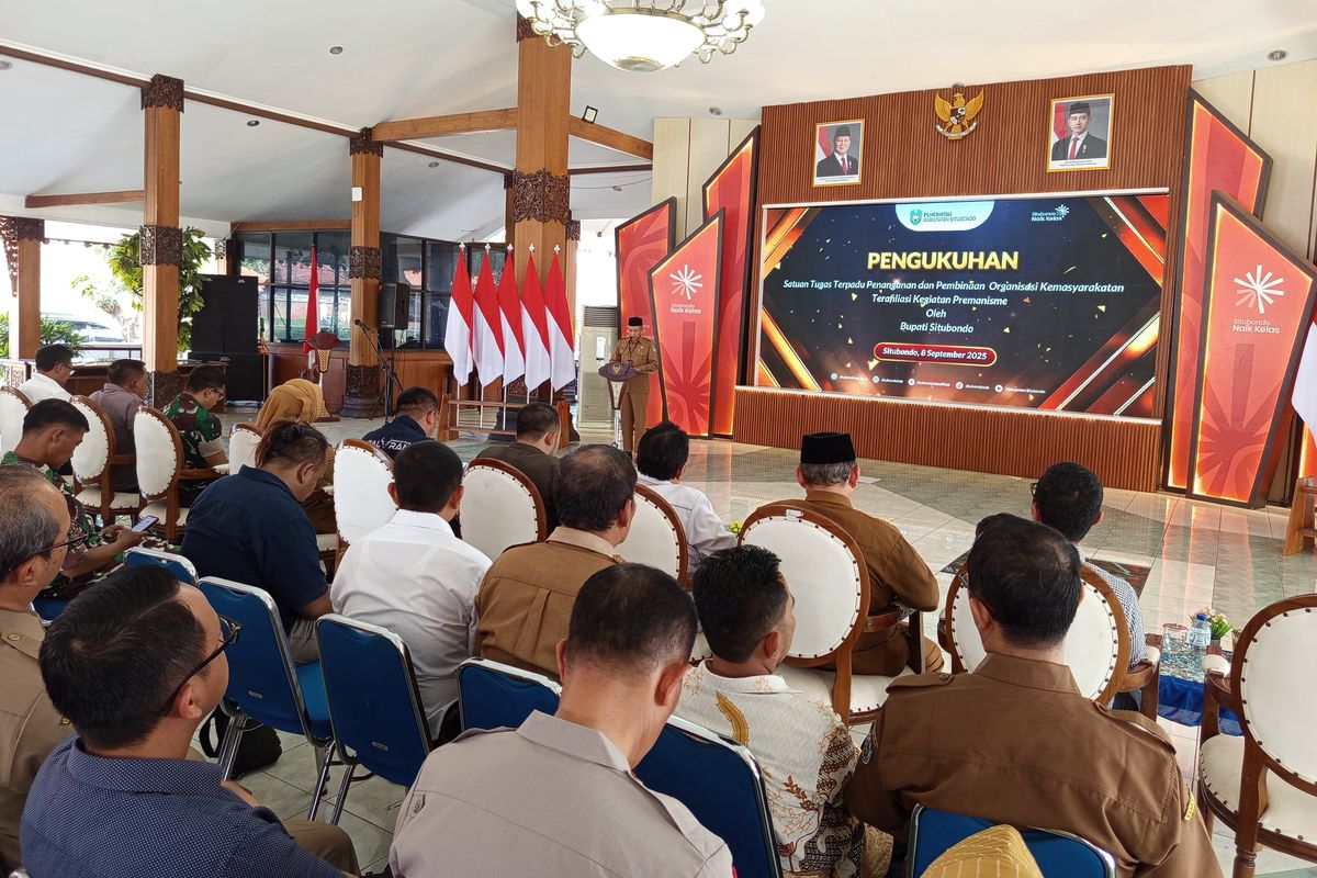 Pemerintah Kabupaten Situbondo Provinsi Jawa Timur membentuk satuan tugas (Satgas) penanganan organisasi kemasyarakatan atau lembaga swadaya masyarakat yang terafiliasi terhadap preman pada Senin (8/9/2025). 