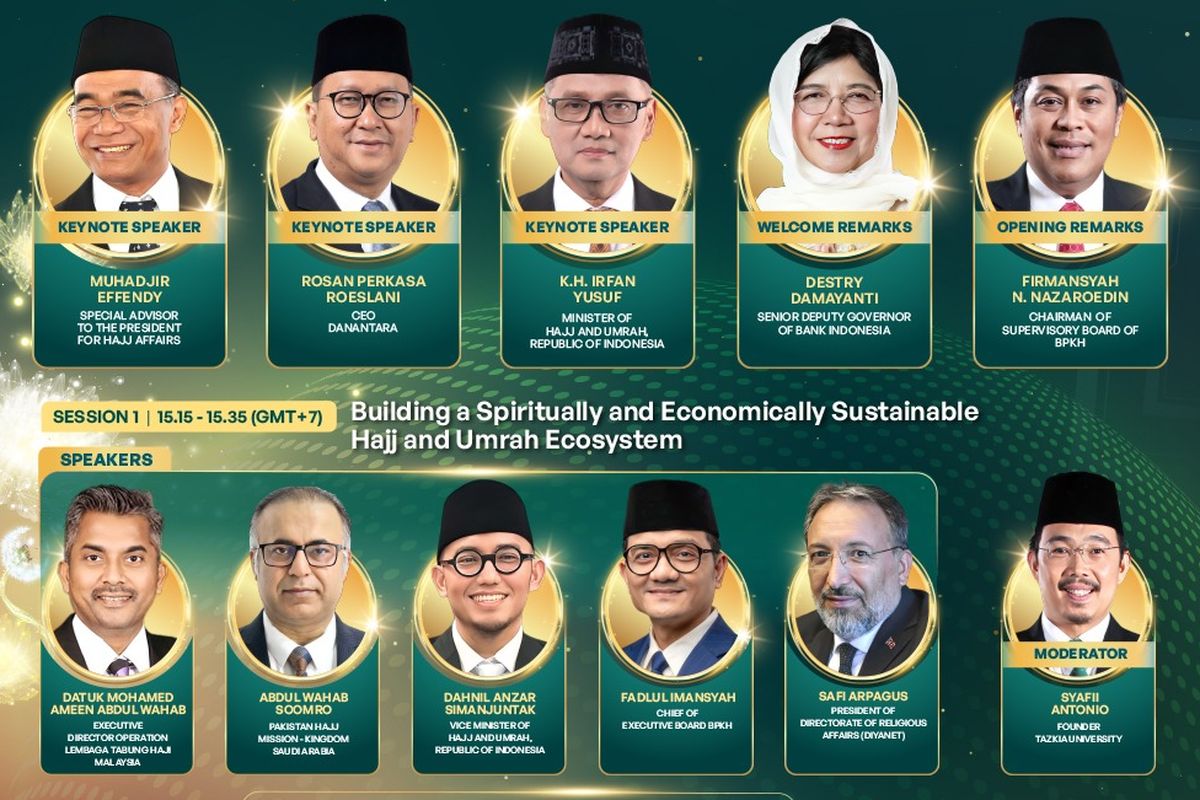 BPKH menggelar The 7th International Hajj Fund Forum di Ballroom 1, JIEXPO Convention Center, Jakarta, Rabu (8/10/2025).