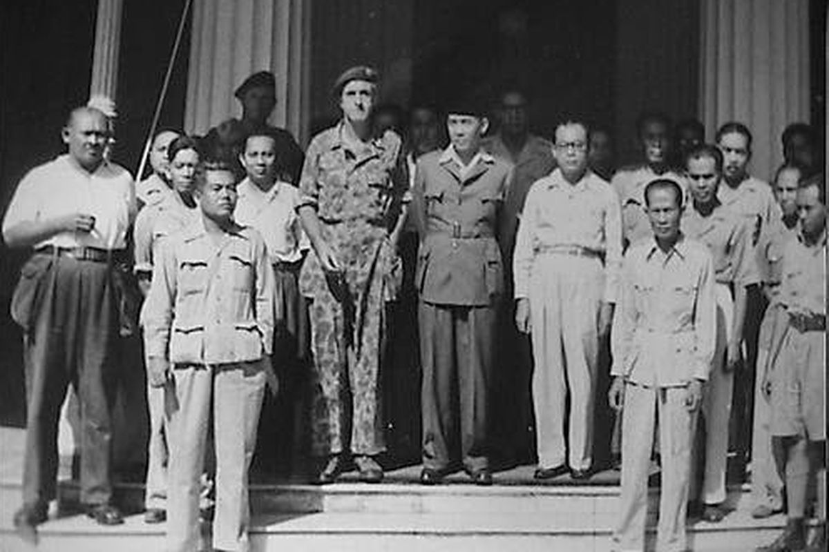 Soekarno, Moh.Hatta, Agus Salim dan Sutan Sjahrir yang ditangkap oleh Belanda di Yogyakarta