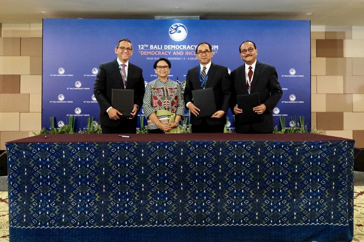 Bali Democracy Forum (BDF) ke-12, di Dua Convention Center Bali, Kamis (5/12/2019).