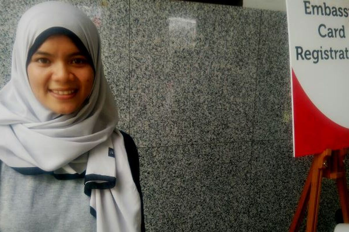 Reni Haryati (23), PRT Indonesia di Singapura yang kini menjadi mahasiswi Universitas Terbuka.
