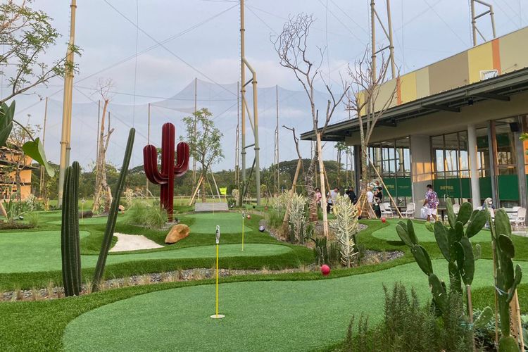 The Range, tempat bermain golf sekaligus wisata di kawasan PIK, Jakarta Utara, yang baru saja grand opening pada Minggu (23/10/2022)