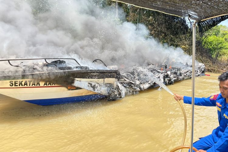 Kronologi Speed Boat Terbakar di Bulungan Kaltara, Berawal dari Genset hingga Kapal Hangus