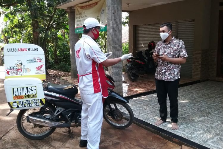 Servis motor Honda di rumah dengan layanan Home Service