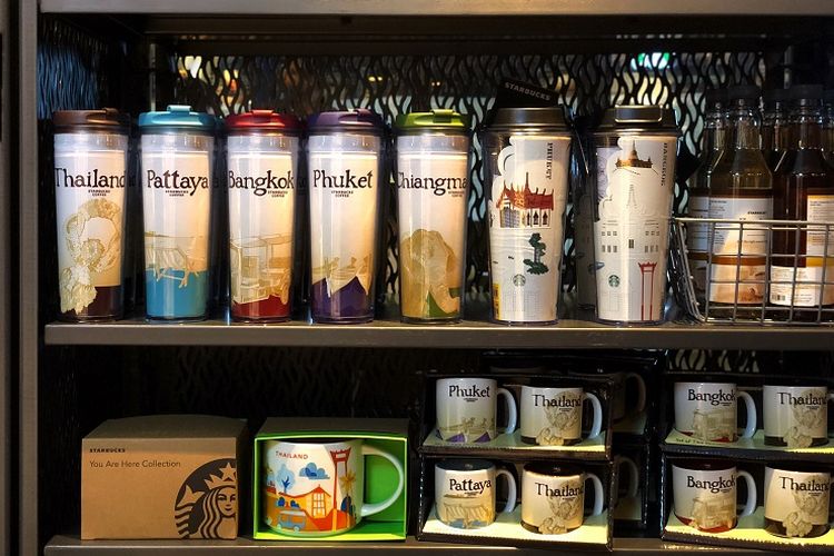 Ilustrasi tumbler Starbucks.