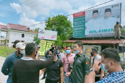 Penertiban Alat Peraga Kampanye di Riau Sempat Diwarnai Protes