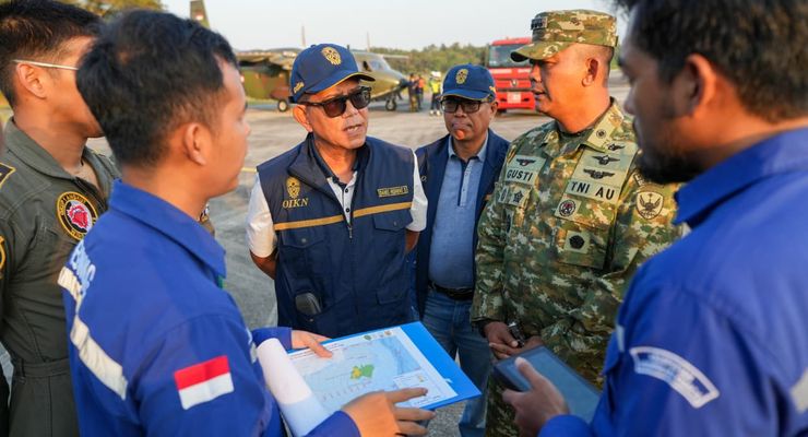 IKN Dihantam Kekeringan dan Kepungan Karhutla, 4 Ton Garam Disebar