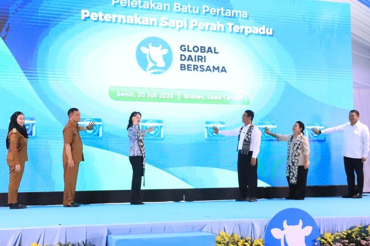 Peternakan Sapi Perah Terpadu di Brebes Mulai Dibangun, Target Produksi 180.000 Ton Susu per Tahun