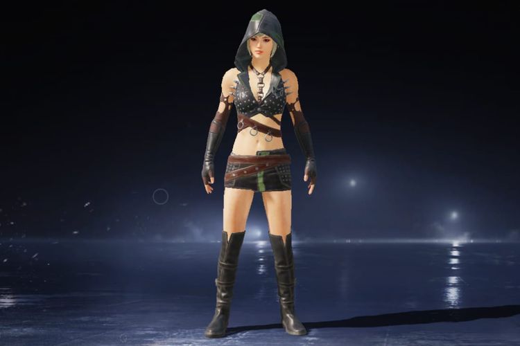 Skin Goth Punk Set (3D) yang bisa didapatkan gratis melalui kode redeem PUBG Mobile terbaru hari ini.