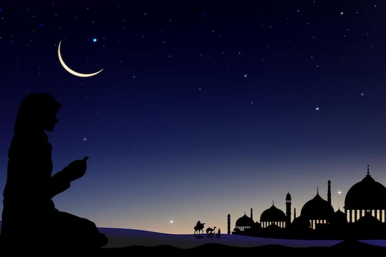 Ilustrasi sholat tahajud.