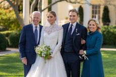 Gaya Klasik Gaun Pengantin Naomi Biden, Terinspirasi Grace Kelly